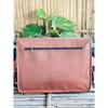 Handmade Men's Leather Laptop Messenger Briefcase Messenger Brown Bag  ( Free Gift Pocket Handle Bag Size - 11 X 9 X 3 In  / Diary Size - 7 X 5 In )
