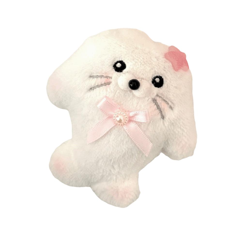 Chubby Plush Seal Pendant Kawaii Stuffed Doll Pendant Cute Fuzzy Seal Keychain Kids