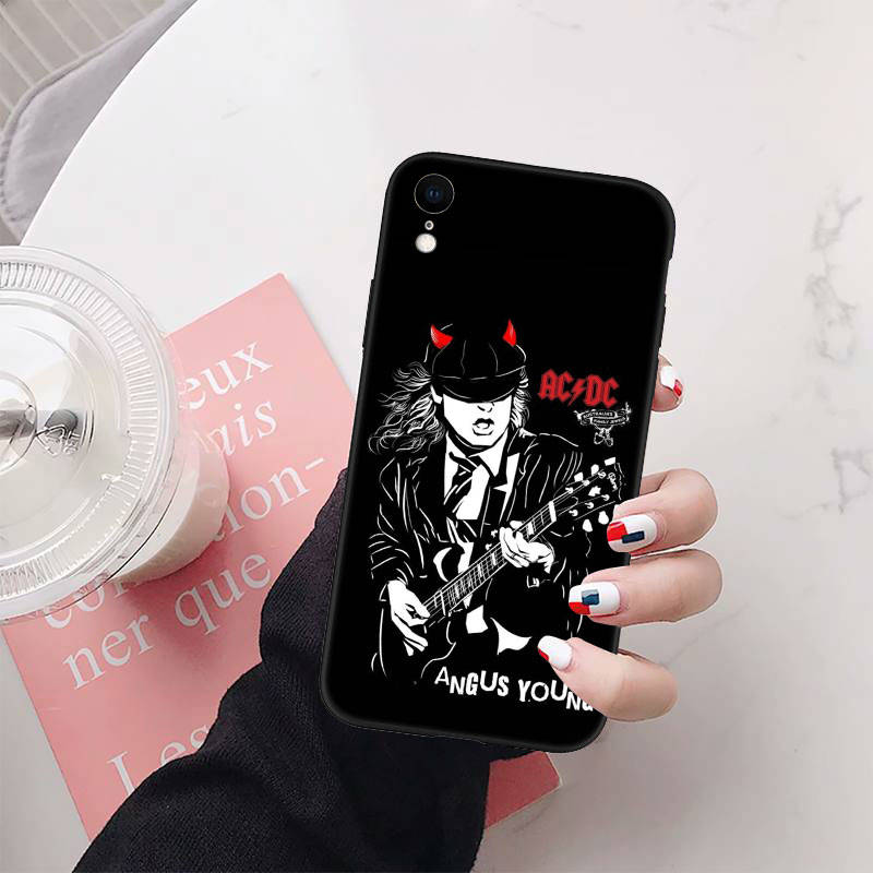 Чехол для телефона AC DC для iPhone 6 6s 7 8 11 12 13 14 15 XS Pro Max XR X SE Samsung S20 S21 S22 S23 S24 FE Ultra S8 S9 S10 Plus Lite S21S S10E
