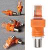 To RF Barrel Coupler Coaxial Coax Computer Cables F Female To RJ45 Male Connector Converter Adapter