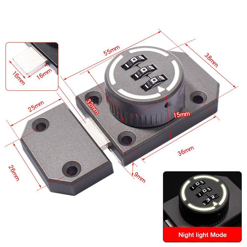 Кодовый замок из цинкового сплава с кодовым замком, светящийся кодовый замок, новый шкаф, замки с паролем, шкаф