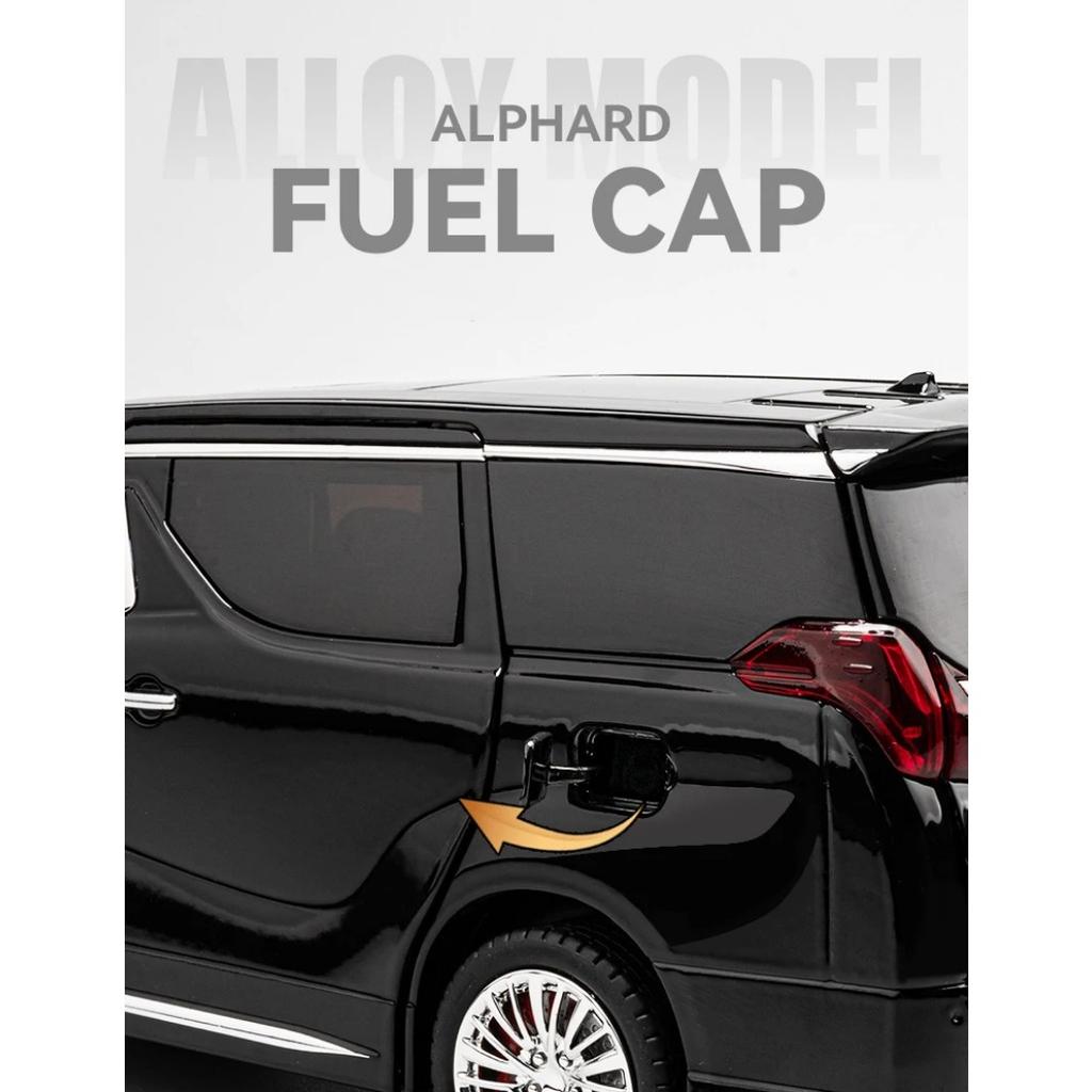 1/18 Toyota Alphard MPV Сплав Литой Игрушечная Модель Автомобиля Звук и Свет Детская Игрушка Коллекционные Предметы Подарок на День Рождения