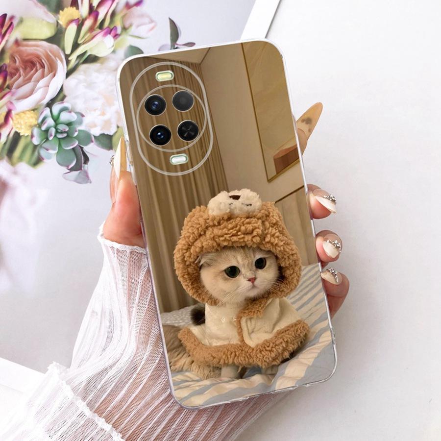 Чехол для Huawei Nova 15 Pro Nova15 Capa Мягкий Силикон Милые Кошки Мультфильмы Расписная Крышка для Huawei Nova 15 Pro Ultra Couqe