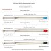5-20 шт. L:3,9 дюйма / 99 мм Стержни для шариковых ручек G2, Medium Point, синие, красные, черные, для офисной канцелярии, школьных принадлежностей