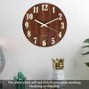 Wooden Board Luminous Wall Clock Fiberboard Wood Grain Creative Luminous Fluorescent Silent Quartz Decoration Art Wall Clocks