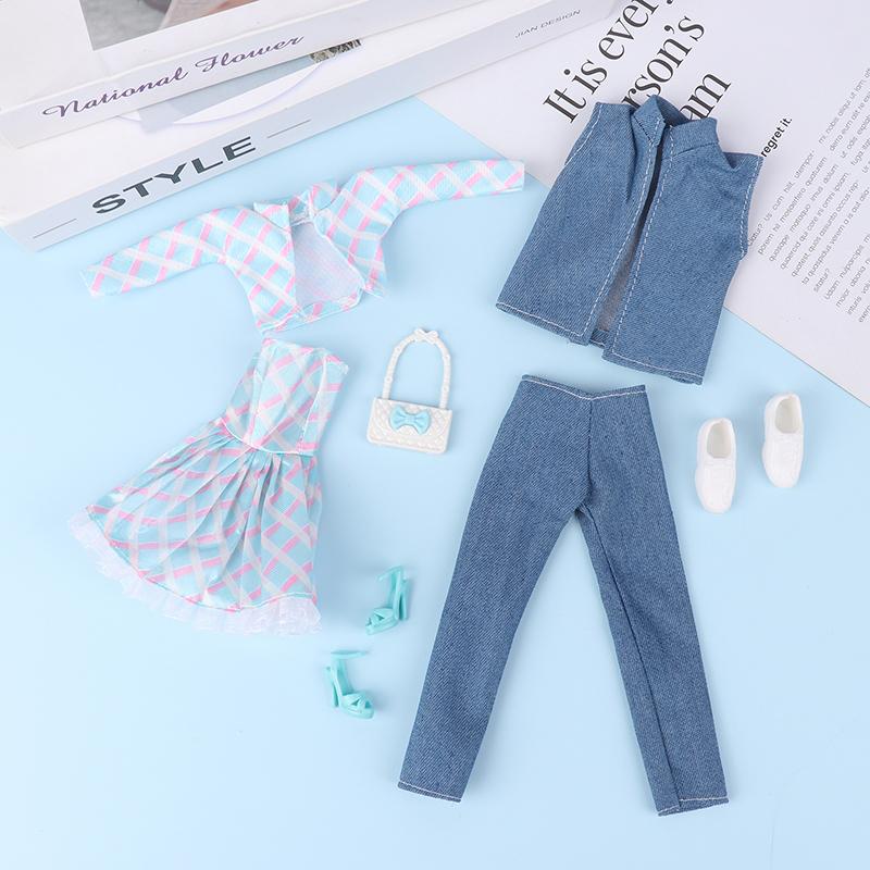 Пальто Хлопковая куртка Зимнее платье Длинная одежда Меховое пальто Аксессуары для кукол Игрушки