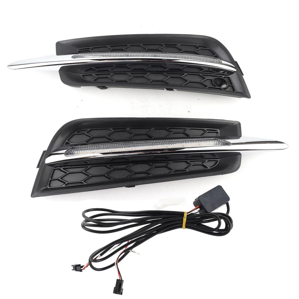 Car LED Daytime Running Lights Fog Lamp 6000K High Brightness Vehicle DRL Lamp