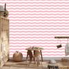 Wallpaper Stripes White and Coral for Living Room and Bedroom 50x1000