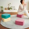 Cogit Square Cushion, Agri, Long-Term Comfort, Reduces Fatigue, Supports Comfortable Posture, Multi-Function, Pink Rose, 93055