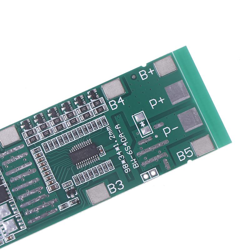 6S 10A 20A 40A 24V 18650 Li-Ion Литиевая Батарея Защитная Плата Солнечное Освещение BMS PCB С Балансировкой Электроинструмент Для Электровелосипеда Скутера