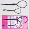 Hair Braid Maker Ponytail Creator Plastic Loop Styling Tools Black Topsy Pony Tail Clip