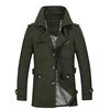 New Trench Coat Men's Business Medium and Long Jacket Men's Large Size Men's Trench Coat