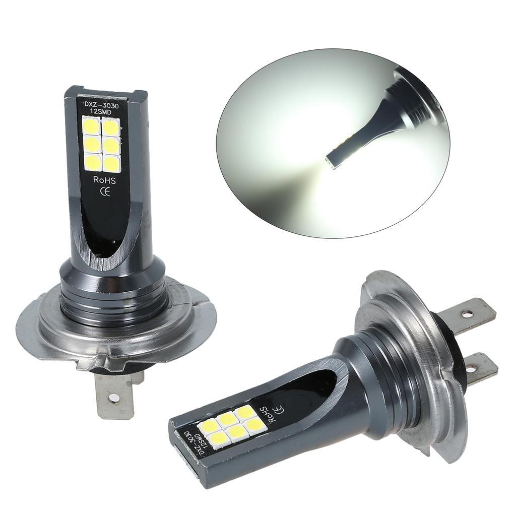 H7 Автомобильные светодиодные противотуманные фары 200 Вт, комплект ламп для фар, 6000 К, белые ходовые огни, HID-декодер, противотуманные фары