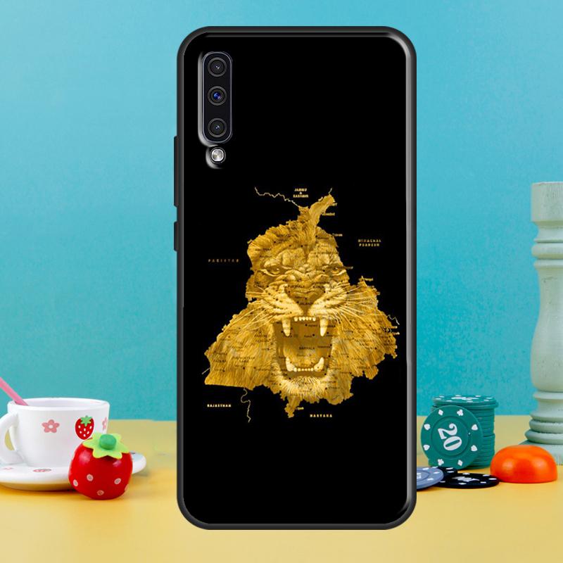 Punjab Map Outline Case For Samsung Galaxy A16 A56 A15 A22 A52 A32 A54 A14 A26 A36 A55 A35 A05 A06 A53 A33 A13