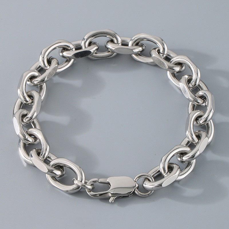 Браслет ручной работы, сделай сам, японская пряжка-лобстер, отделка О-цепочкой, OT-пряжка, нержавеющая сталь, мужское и женское ожерелье