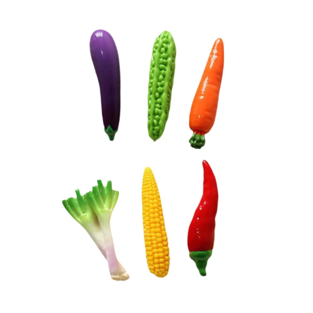 6Pcs/Set Realistic Vegetable Shape Food-Shaped Hairpin Novelty Side Hair Clips Bangs Flyaway Hair