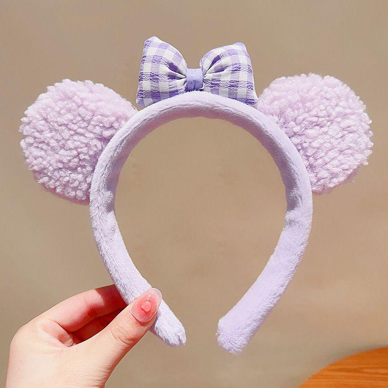 Cute Panda Plush Makeup Headband for Women – Cartoon Ear Design