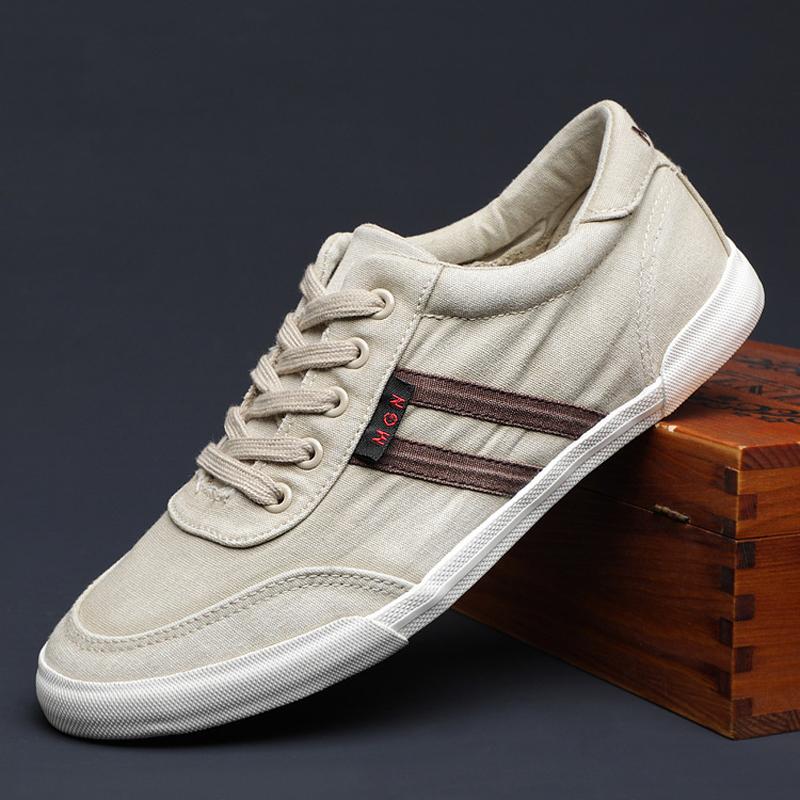 Модные мужские парусиновые туфли в стиле ретро для скейтбординга, всесезонные, с хорошей проницаемостью, мягкие, повседневные спортивные туфли из необработанной кожи, повседневные туфли H831
