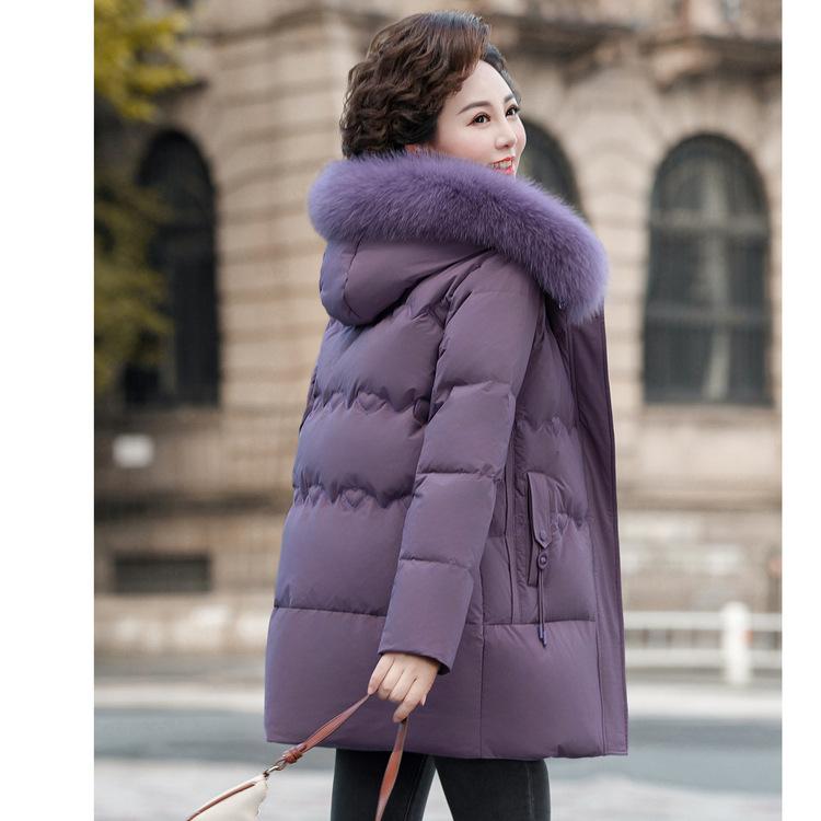Хлопковая куртка Новая толстая куртка в западном стиле Длинное зимнее хлопковое пальто Зимнее пальто Хлопковая куртка для женщин среднего и пожилого возраста.