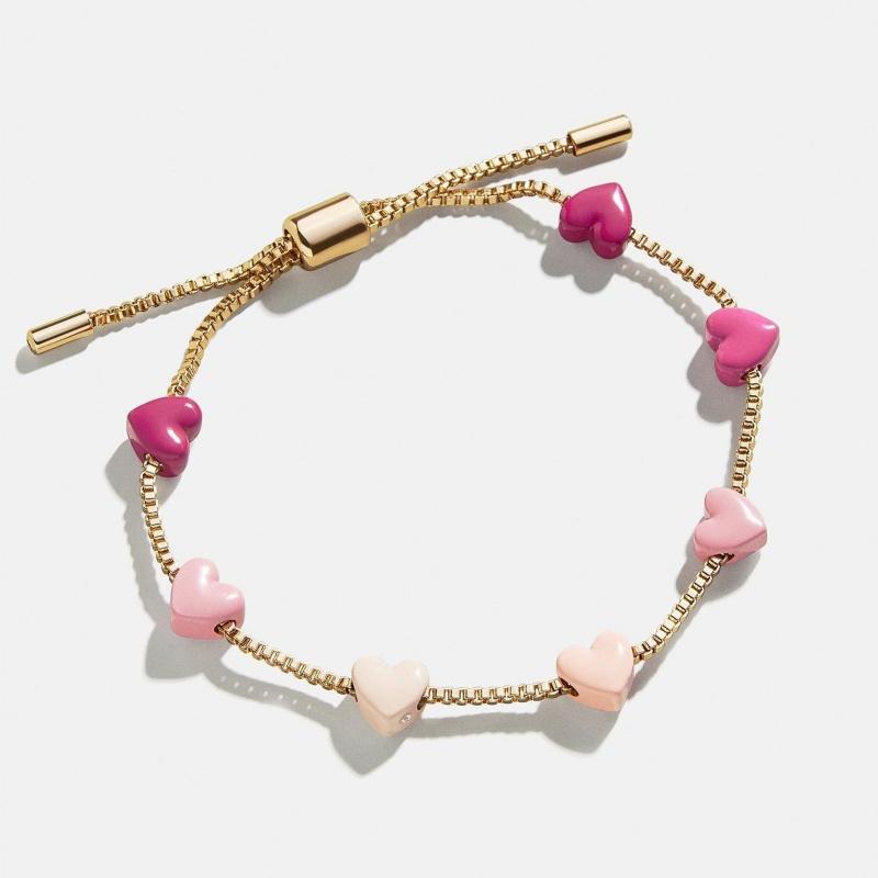 New Arriving Sweet Heart Bracelet Titanium Steel Gradient Heart Bracelet Children Adjustable Bracelet Kids Cute Jewelry Gifts