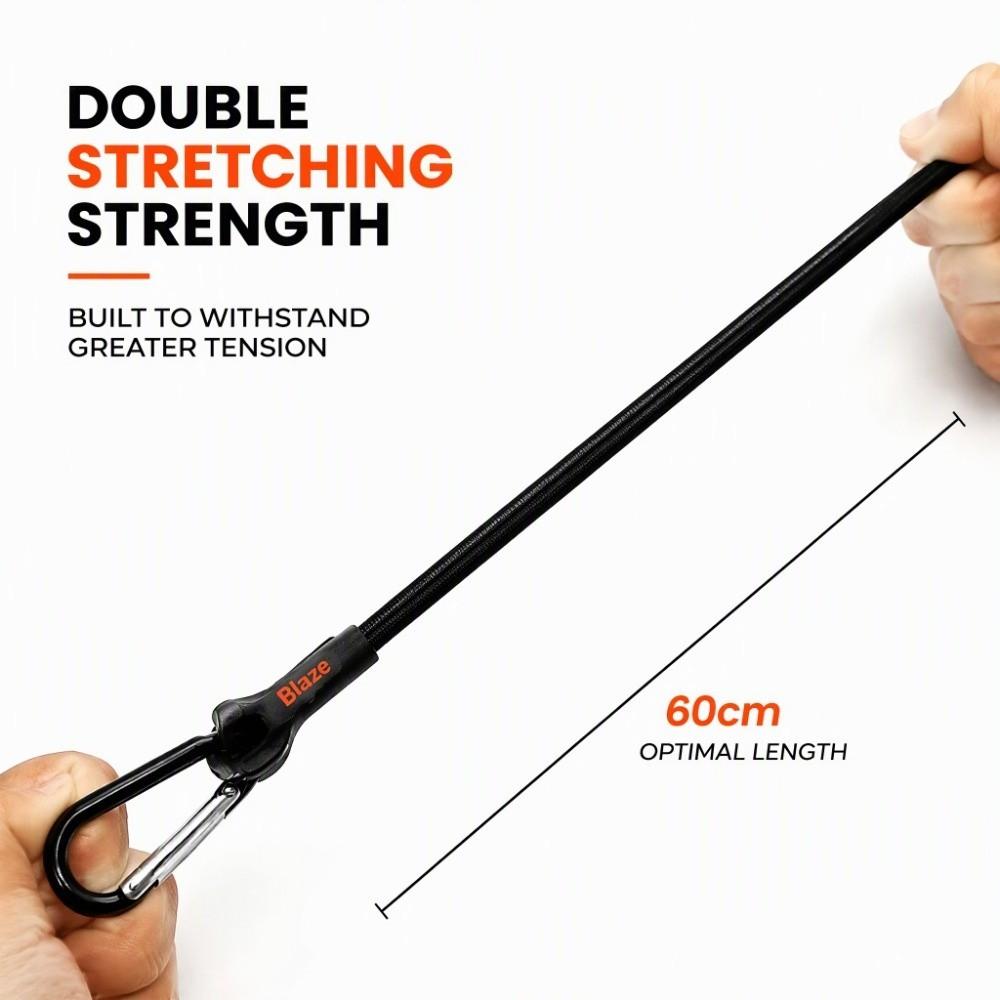 4pcs Heavy Duty Bungee Rope Quick Attach Elastic Rope Lightweight Bungee Cord Cargo