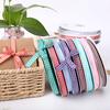 1 Roll Cheque Plaid Ribbon DIY All-match Rural Style Printed Grid Bow Gift Box Packing Ribbon for Party