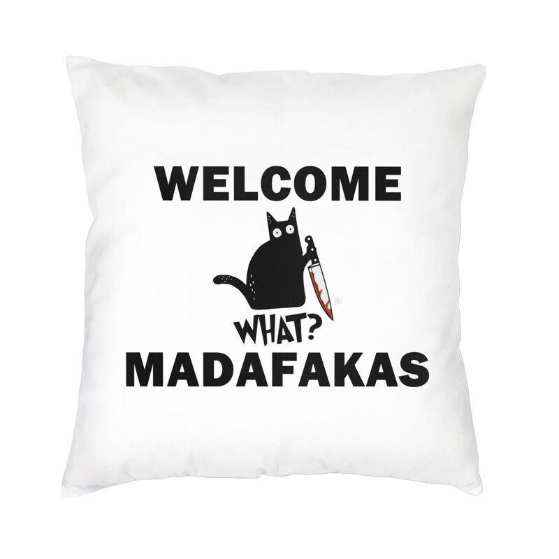Custom Pug Dog Pew Pew Madafakas Throw Pillow Case Home Decoration Modern Cushion Cover Velvet Pillowcase