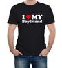 Mens I Love My Boyfriend T-Shirt Funny Gift Joke Birthday Valentines Day