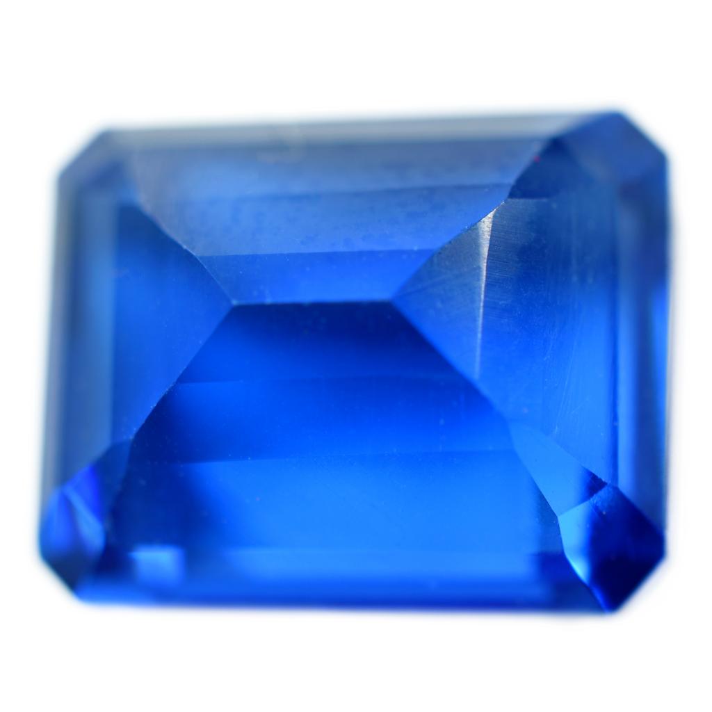 10 Ct Natural Blue Sapphire Gemstone Loose Emerald Shape