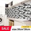 1/10 шт. Самоклеящаяся плитка Наклейка на стену Домашний декор Обои ПВХ Наклейка Покрытие для кухонного шкафа Ванная комната Обои Водонепроницаемые