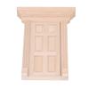 1:12 Dollhouse Miniature Wooden Door Panel 6 Grid Door Frame Unpainted Furniture Doll House