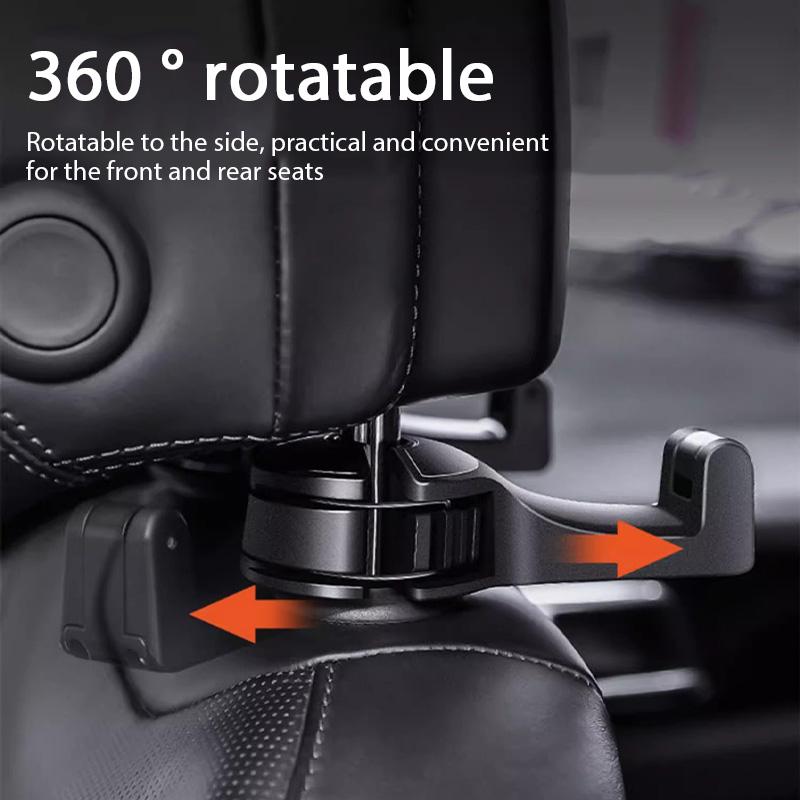 Многофункциональный автомобильный крючок 2 в 1, скрытый держатель для мобильного телефона, автомобильный зажим, крючок для подголовника заднего ряда, пряжка, автомобильное крепление, подставка