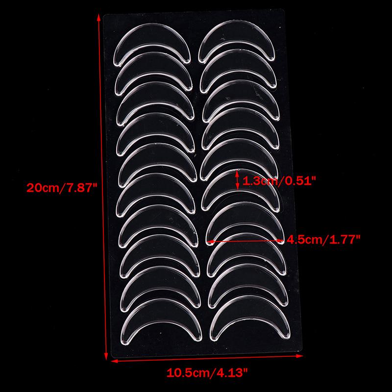 10 пар многоразовых водонепроницаемых силиконовых накладок для глаз против морщин, наклеек-наклеек