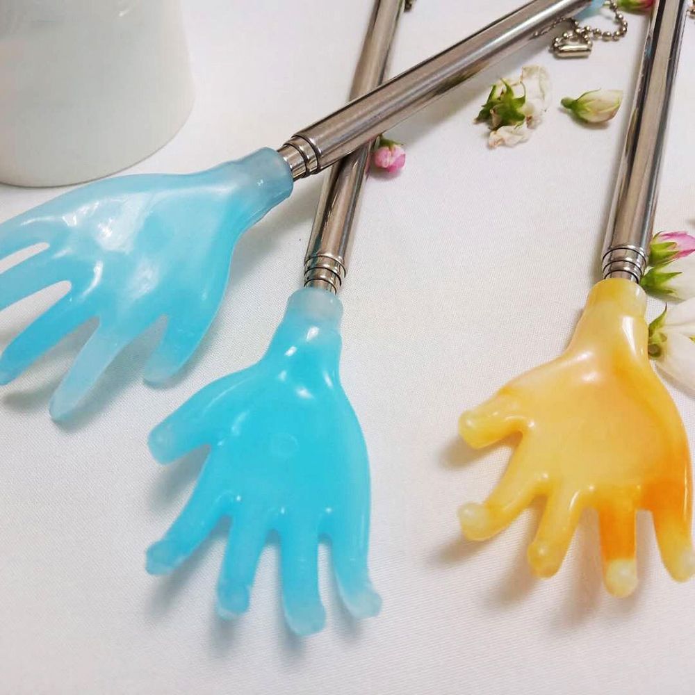 shape Telescoping Back Scratcher Finger-Like Scratching Backscratcher Extendable Massage Stick
