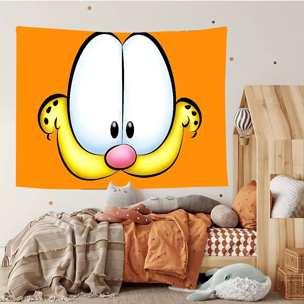 Cute CatGGarfieldsBackdrop Tapestry Customizable Tapestries Of Various Styleswall Hangings Celebrity Photo Printing