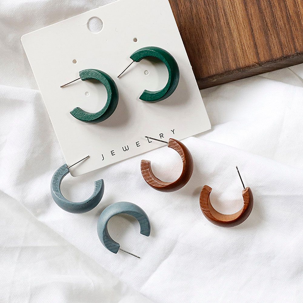 Большие круглые серьги-кольца в форме луны и буквы C для вечеринок, модные аксессуары, висячие серьги