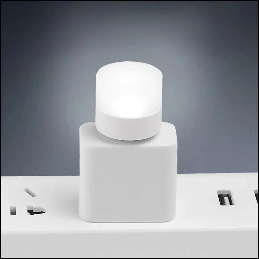 USB Лампа-вилка Компьютер Мобильное питание для зарядки USB Маленькие книжные лампы Светодиодный свет для чтения Маленький круглый свет Ночник