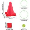 3 In 1 Ball & Ring & Bean Bag Cones Toss Game Play Set with Light Multiple Throwing Target Models Outdoor Family Yard Party Game