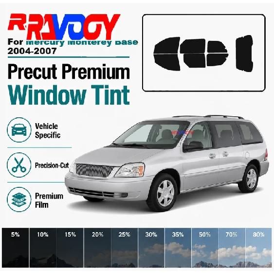 For Mercury Monterey Base 2004-2007 RAVOOY Pre-Cut Window Tint Film Vehicle-Specific Full Kit Front & Rear Windows Precision-Cut