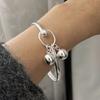 Xiaomi 100% Solid 925 Sterling Silver Metal Bracelet for Women Vintage Handmade Simple Ball Tassel Bracelet Birthday Gift Party