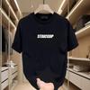 2026 Unisexs Cotton Fitted Tshirts Black T Shirt Fashion Summer Wear Casual for Unisex Letter Print Tee Shirts White Unisex Clothing