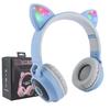 Наушники-кошачьи ушки Bluetooth-наушники Кошачьи ушки беспроводные Встроенный микрофон Bluetooth5.0 детские складные наушники С мерцающим светодиодом