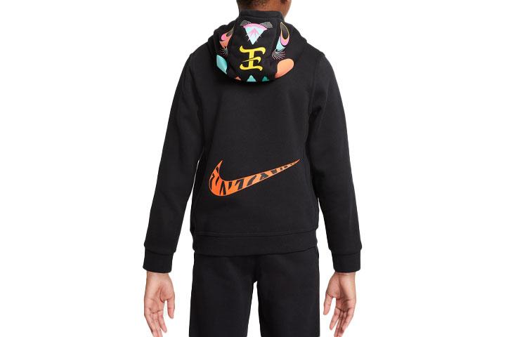 Nike Толстовка Коллекция CNY Новогоднее издание На флисовой подкладке Термоспортивная с капюшоном Пуловер Черная Детская DQ9133-010