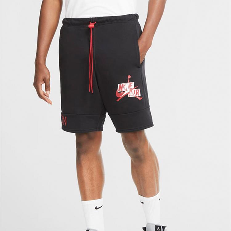 Jordan Шорты мужские Jumpman Classics French Terry, черные, черные CU2907-011
