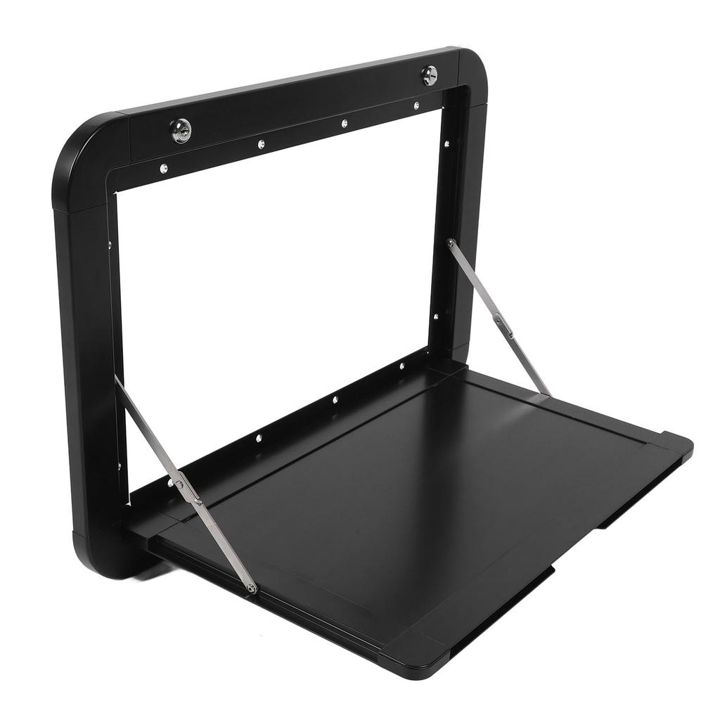 Rv Folding External Table 600 X 420mm Lockable Wall Mounted Outside Rv Dinette Tables with 4 Keys for Camper RV