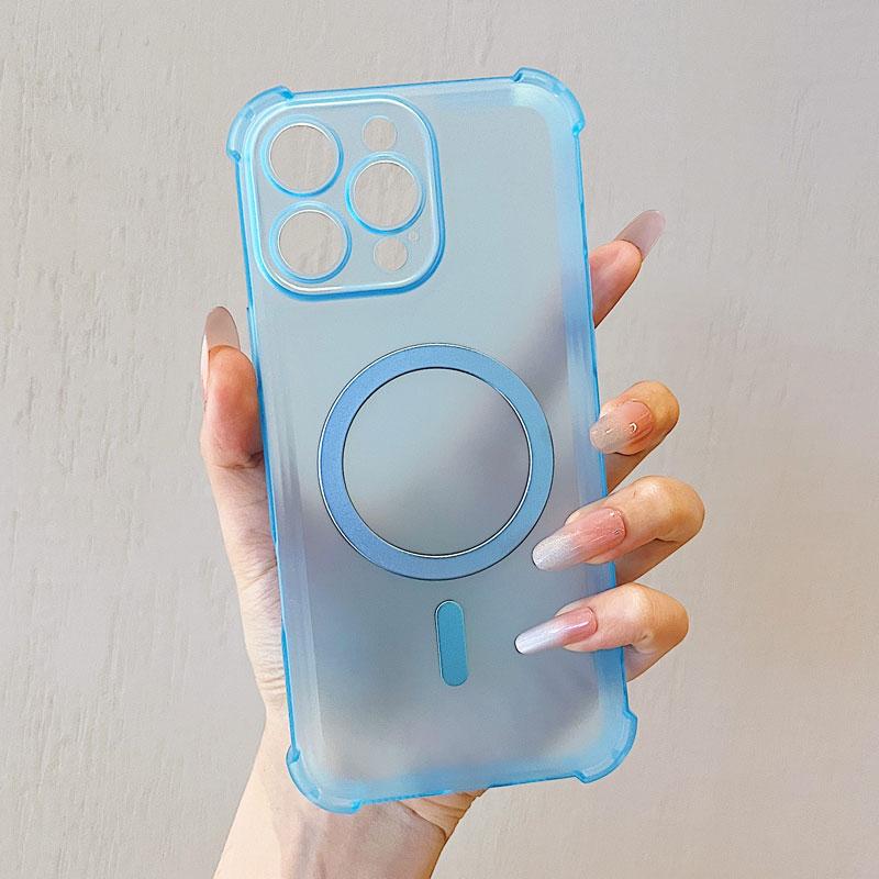 Shockproof Magnetic Wireless Charge Phone Case For iPhone 16E 16 15 14 Plus 13 Mini 12 11 Max Magsafe Protection Cover Bumper