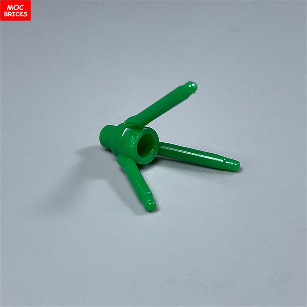 200 шт./лот Детали MOC 24855 Стебель растения/цветка с нижним штырьком Для деталей конструктора DIY Рождественский подарок Игрушка