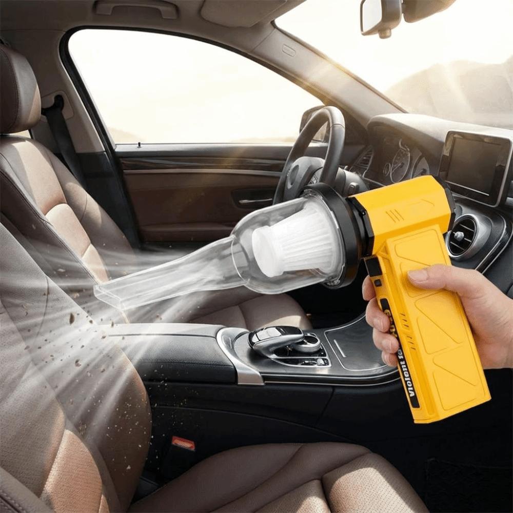 Turbo Fan Structure Mini Vacuum Cleaner Wireless Design Handheld Device Car Interior