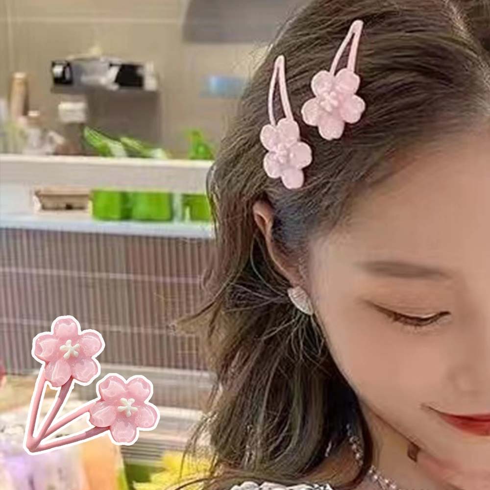 Sakura Flower Hair Clip Cherry Blossom Sweet Barrettes Sweet Flower Hair Claw Gift