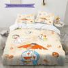 Doraemon Pattern Bedding Quilt Set  Home Decoration  Gift (1 * duvet cover + 2 * pillowcase  without core)